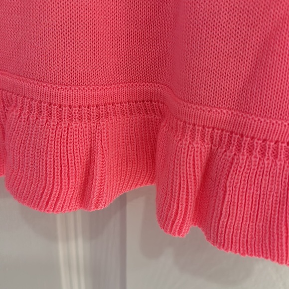 Like New - Lilly Pulitzer girls bright pink sweater - size 12/14 - Picture 6 of 9